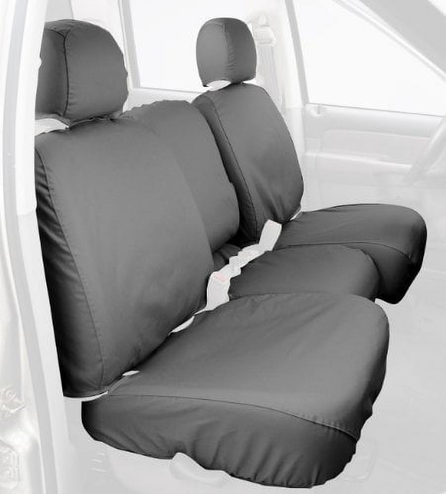 Covercraft Custom-Fit Rear-Second Seat Bench SeatSaver Seat Covers - Polycotton Fabric, Grey Fits select: 2007 DODGE RAM 1500, 2006 DODGE RAM 1500 ST/SLT