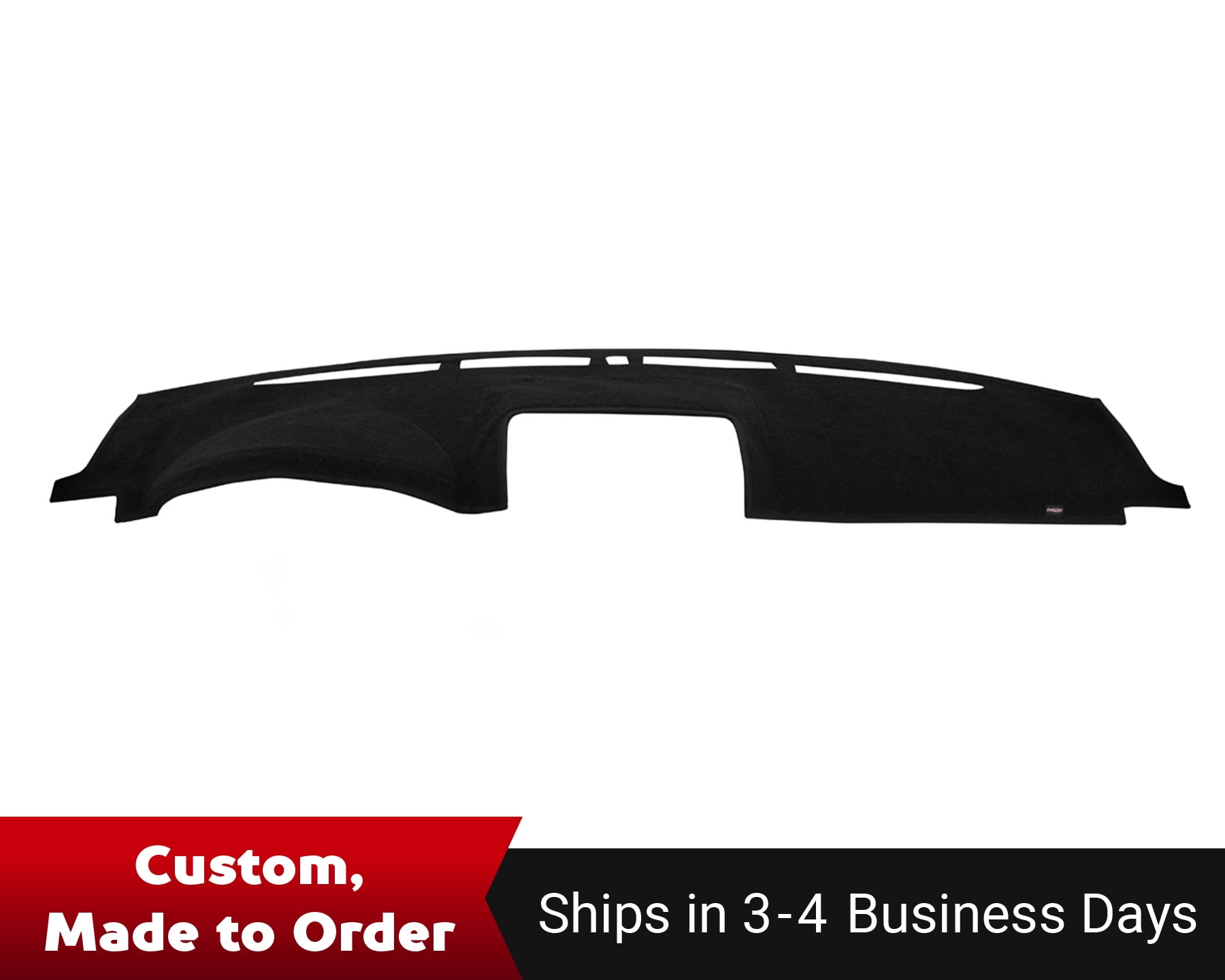 Covercraft DashMat Custom Dash Cover for 2009-18 Dodge Ram 1500, 2019-24 Ram 1500 Classic, 2010-18 Ram 2500/3500 | 1840-00-25 | Black