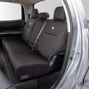 Covercraft 14-18 Chevrolet Silverado Carhartt PrecisionFit Custom Second Row Seat Covers - Blk