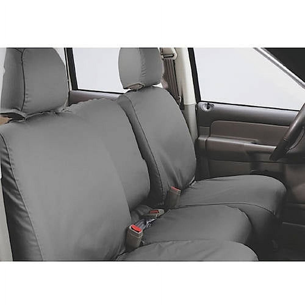 Covercraft Polycotton SeatSaver Custom Seat Covers for 2013-2016 Ram 1500,  2013-2016 2500, 2013-2016 3500 SS3438PCCH 1st Row 40/20/40 Bench Seat  Charcoal