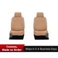 thumbnail image 1 of Covercraft Polycotton SeatSaver Custom Seat Covers for 2019-2020 Ford F-150 (excludes Raptor), 2019-2022 F-250/F-350/F-450/F-550 | SS3473PCTN | 1st Row Bucket Seats | Tan, 1 of 3