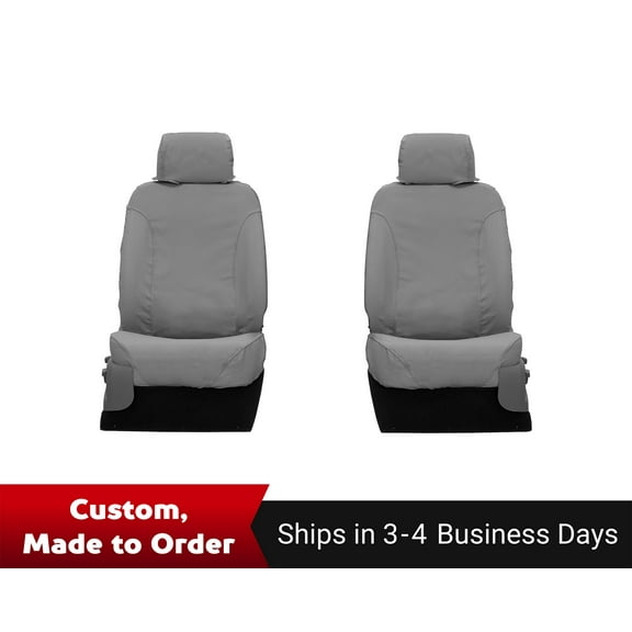 Covercraft Polycotton SeatSaver Custom Seat Covers for 2011-2014 Ford F-150 | SS3419PCGY | 1st Row 40/20/40 Bench Seat | Grey