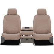 Covercraft Polycotton SeatSaver Custom Seat Covers for 2011-2014 Ford F-150 | SS3419PCTP | 1st Row 40/20/40 Bench Seat | Taupe