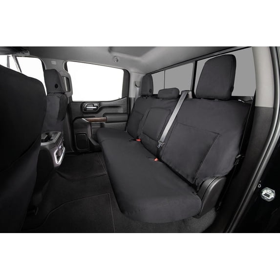 Covercraft Polycotton SeatSaver Custom Seat Covers for 2015-2018 Ford F-150 | SS3443PCCH | 1st Row 40/20/40 Bench Seat | Charcoal
