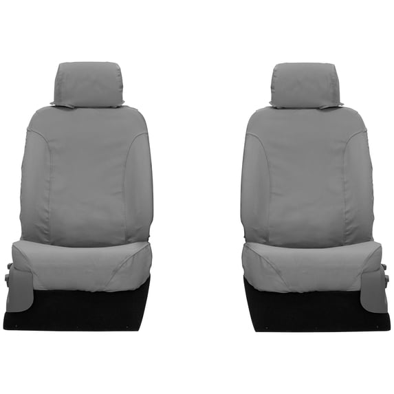 Covercraft Polycotton SeatSaver Custom Seat Covers for Chevrolet/GMC Models | SS3374PCGY | 1st Row 40/20/40 Bench Seat | Grey