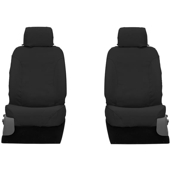 Covercraft Polycotton SeatSaver Custom Seat Covers for Chevrolet/GMC Models | SS3411PCCH | 1st Row 40/20/40 Bench Seat | Charcoal