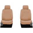 thumbnail image 1 of Covercraft Polycotton SeatSaver Custom Seat Covers for 2014-2016 Chevrolet Silverado & GMC Sierra 1500, 2015-2016 Silverado & Sierra 2500/3500 | SS3439PCTN | 1st Row 40/20/40 Bench Seat | Tan, 1 of 8