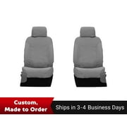 Covercraft Polycotton SeatSaver Custom Seat Covers for Chevrolet Silverado/GMC Sierra Models | SS3458PCGY | 1st Row 40/20/40 Bench Seat | Grey