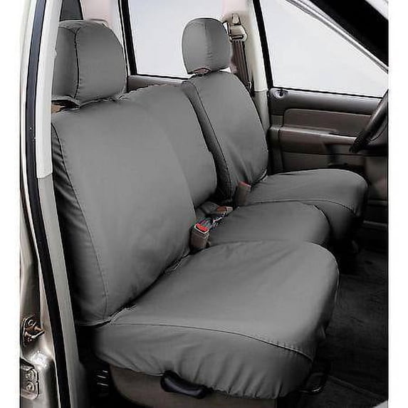 Covercraft SeatSaver Front Row Polycotton Grey Custom Seat Cover For Ford F250 Super Duty 2004-2010, F350 Super Duty 2004-2005