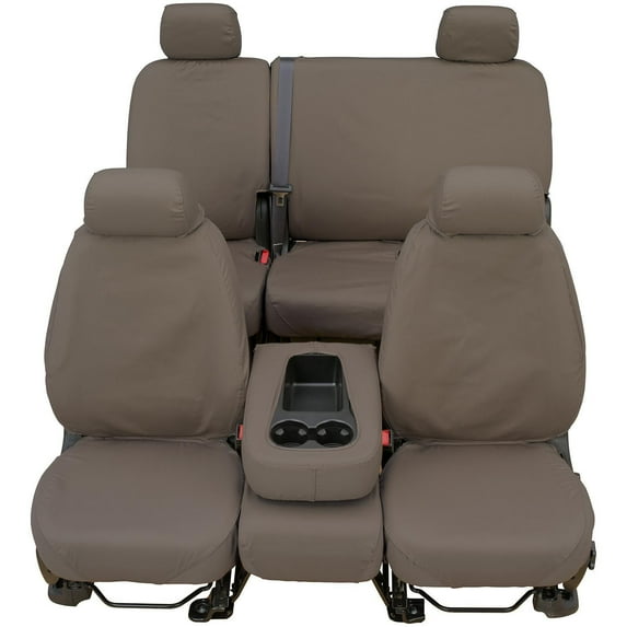 Covercraft SeatSaver Custom Second Row Seat Cover: Misty Grey, Polycotton, 40/60 Bench Seat, 1 Pack