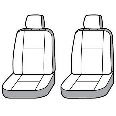 Covercraft SeatSaver Front Row Custom Fit Seat Cover for Select Jeep Wrangler Models - Polycotton (Charcoal)