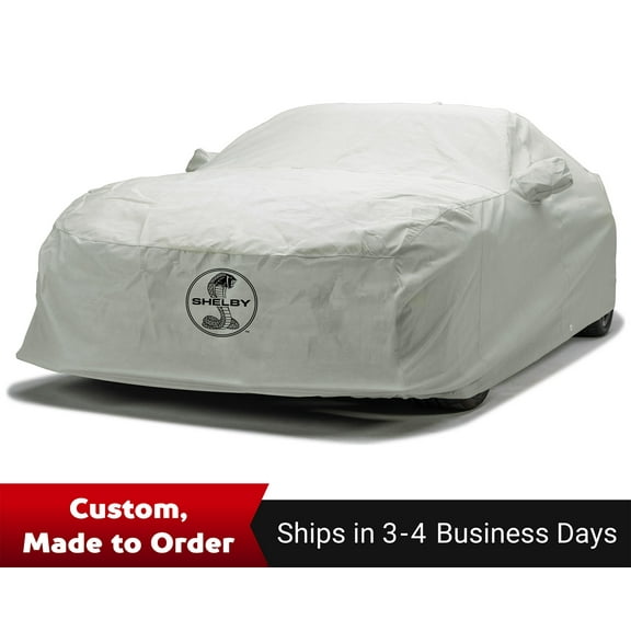 Covercraft Shelby Custom 3-Layer Moderate Climate Ford Mustang Car Cover for 2020-2022 Ford Mustang Shelby GT500 | C18188FO120MC | Gray