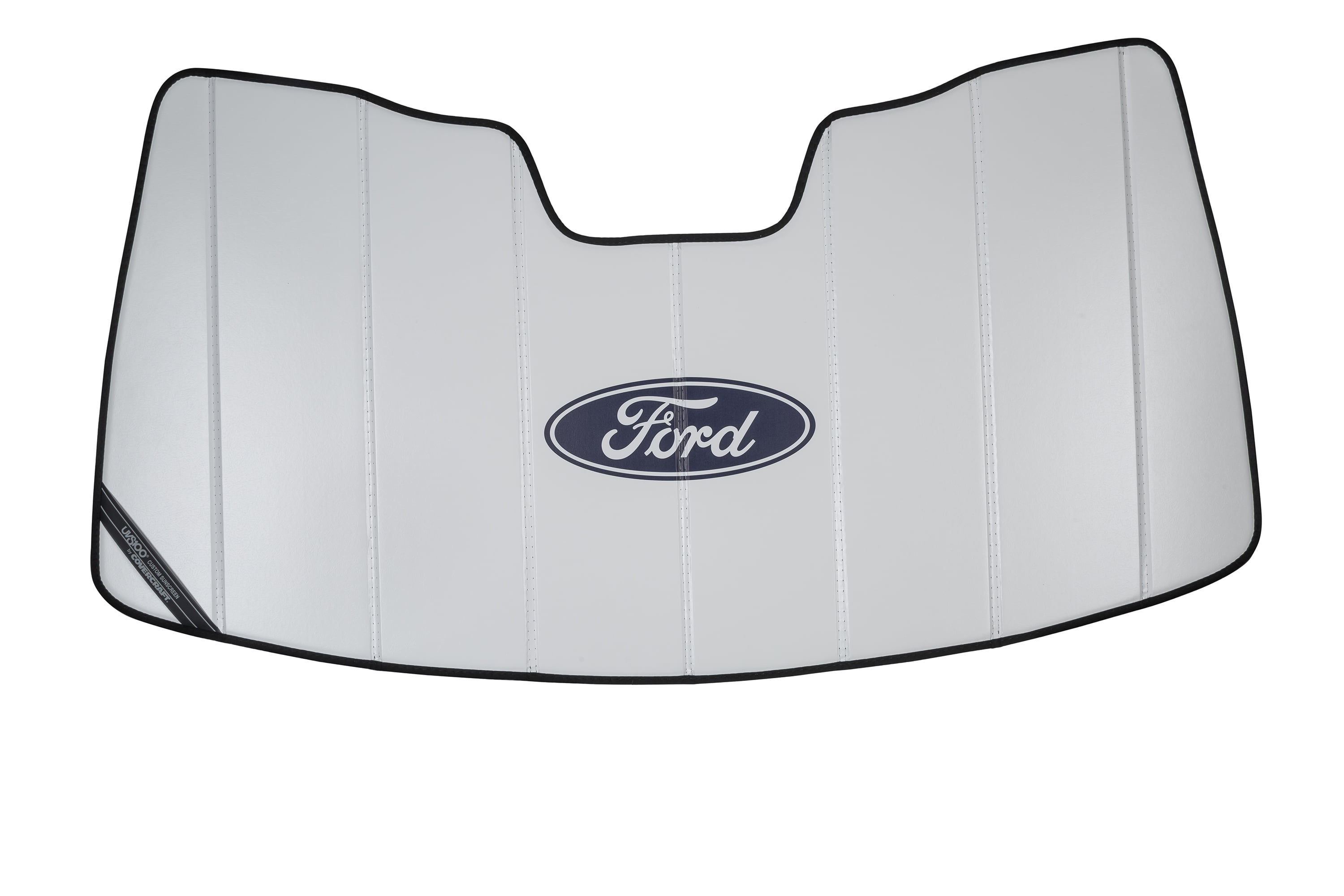 Covercraft Uvs Premier Series Custom Sunscreen With Ford Blue Oval Logo For Ford