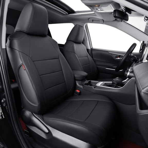 Coverdream Custom Fit Corolla Seat Covers for Toyota L,LE,LE Eco Plus,LE Plus 2014-2019 Breathable Auto Seat Covers(Black,Full Set)