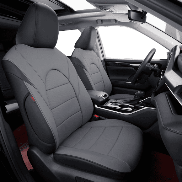 Coverdream Camry Black Gray, Leatherette, Custom Fit, Automotive Seat Covers
