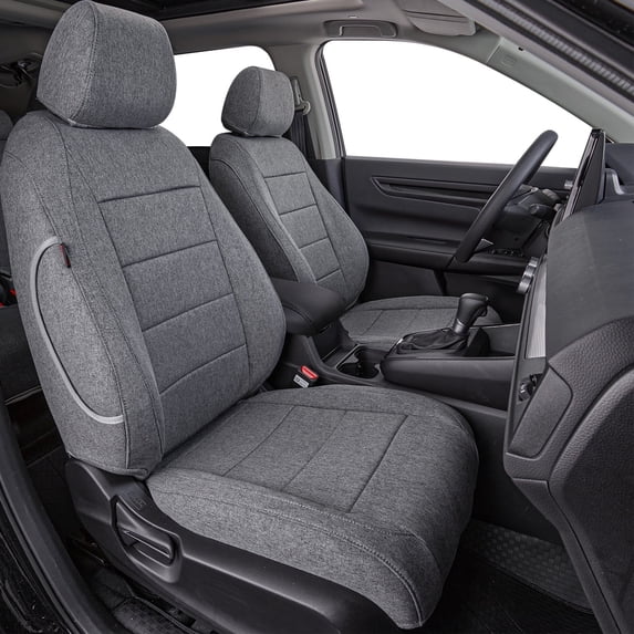 coverdream Full Set CRV Seat Covers Custom Fit for 2023 2024 2025 2026 Honda CR-V LX,EX,EXL,Hybrid,Sport Series,Trailsport - (Gray,Full Set)