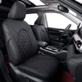 thumbnail image 1 of coverdream 4Runner Seat Covers Custom Fit for 2010-2024 Toyota 4Runner Seat Covers (5-Seater) - Breathable Leather (Full Set,Black with Red), 1 of 8