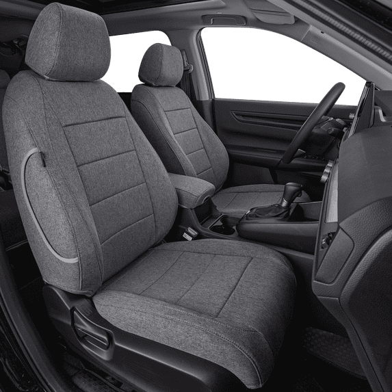 Coverdream Custom Fit Accord Car Seat Covers for Honda Accord 2016 2017,Rear with 40/60 Split - Polyester (Gray,Full Set)