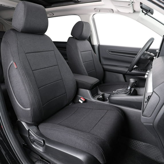 coverdream Custom Fit CR-V Car Seat Covers for 2012-2014 Honda CRV EX,EX-L Washable Polyester Auto Seat Covers(Black,Full Set)