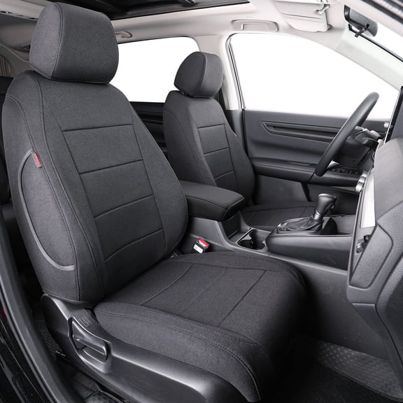 Coverdream Custom Fit CRV Car Seat Covers for 2015 2016 Honda CRV LX, EX, SE, EX-L, Touring - Washable Polyester Auto Seat Covers(Black,Full Set)