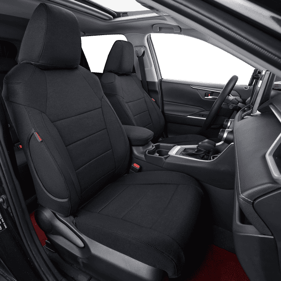 coverdream Corolla Seat Covers Custom Fit for 2023 2024 2025 2026 Toyota Corolla Hybrid SE,Nightshade Seat Covers - Polyester (Black,Full Set)