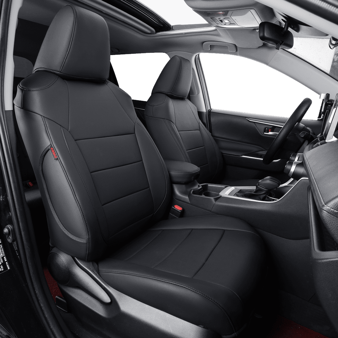 Coverdream Custom Fit Corolla Car Seat Covers for Toyota Corolla LE 2023 2024 2025 2026 - Leatherette (Black,Full Set)