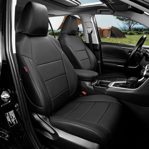 coverdream Corolla Cross Seat Covers Custom Fit 2023-2026 Toyota Corolla Cross Hybrid S,XSE,Nightshade - Leatherette (Black,Full Set)