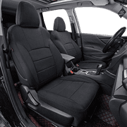 Coverdream Custom Fit Crosstrek Car Seat Covers for Subaru Crosstrek 2018 2019 2020 2021 2022 2023 - Polyester (Black,Full Set)