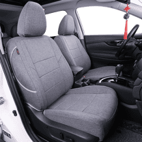 coverdream Custom Fit Gladiator Car Seat Covers for 2020-2025 Jeep Gladiator (Not for HIGH Altitude,Rear Row No Center Fold-Down Armrest) -  Polyester (Gray,Full Set)