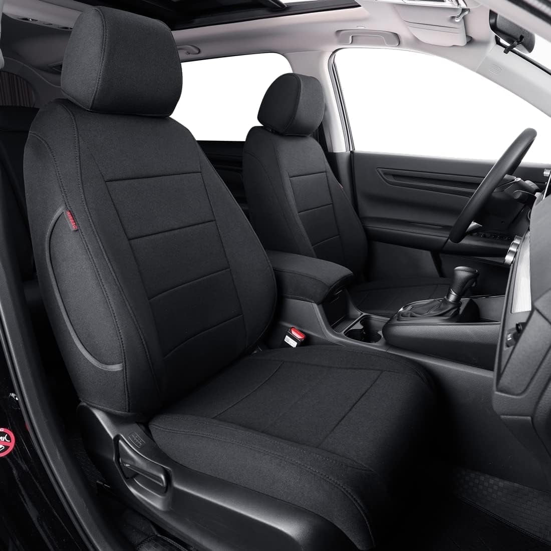 coverdream Custom Fit HRV Car Seat Covers for Honda HRV EX-L 2023 2024 2025 2026 - Washable Polyester Auto Seat Covers (Full Set,Black)