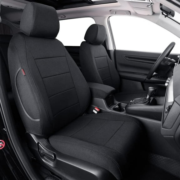 coverdream Custom Fit HRV Car Seat Covers for Honda HRV EX-L 2023 2024 2025 2026 - Washable Polyester Auto Seat Covers (Full Set,Black)