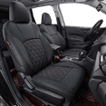 thumbnail image 1 of Coverdream Custom Fit Outback Car Seat Covers for Subaru Outback 2015 2016 2017 2018 2019 - Leatherette (Black/Red,Full Set), 1 of 6