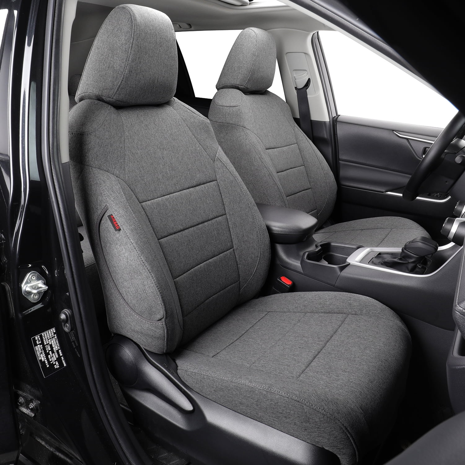 Coverdream Custom Fit Seat Covers for Toyota RAV4 LE XLE Premium Limited 2019 2024 Washable Polyester Gray Full Set Walmart