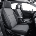 thumbnail image 1 of Coverdream Custom Fit Silverado 1500 Car Seat Covers for 2019 2020 2021 2022 2023 Silverado 1500 and 2020 2021 2022 2023 2500 HD - Leatherette (Black/Gray,Full Set), 1 of 6