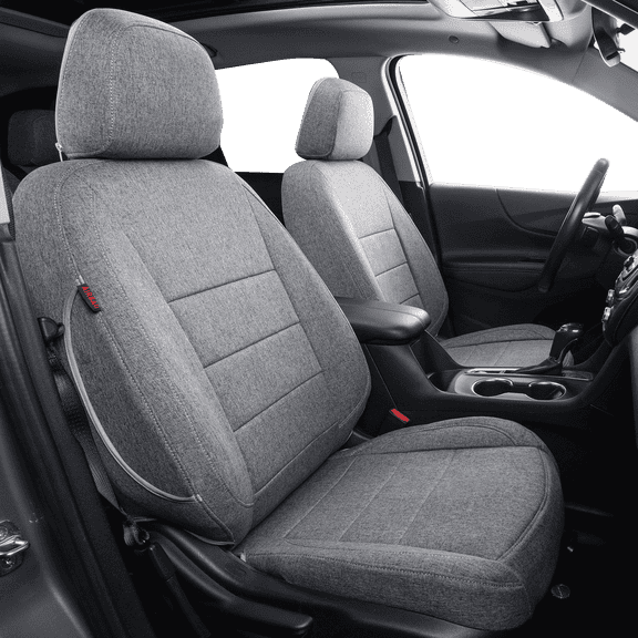 Coverdream Custom Fit Chevy Traverse Car Seat Covers 8 Seat Second Row 40/60 Split 2018-2024 - Polyester (Gray,Full Set)