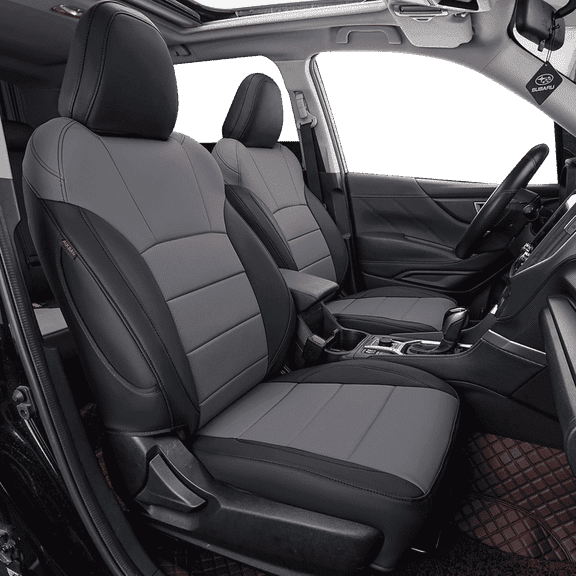 coverdream Tucson Car Seat Covers Custom Fit for 2022-2025 2026 Hyundai Tucson Hybrid & PHEV (Blue,SEL,Limited) - Leatherette (Black/Gray,Full Set)