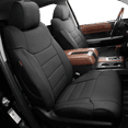 thumbnail image 1 of Coverdream Custom Fit Tundra Car Seat Covers for Toyota Tundra CrewMax and Double Cab 2022 2023 2024 - Leatherette (Black,Full Set), 1 of 6