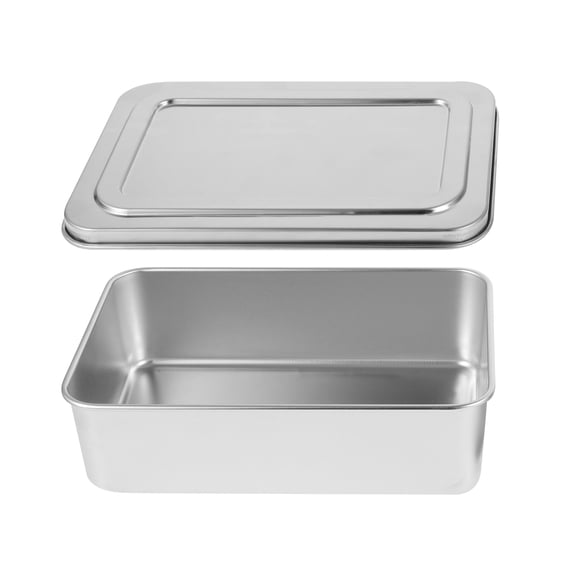TABLZONE Stainless Steel Baking Tray with Lid, Oven Roasting Pan for Home Cooking, Baking, and Kitchen Use