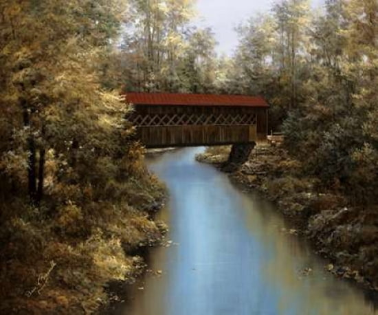Covered Bridge Canvas Art - Diane Romanello (20 x 24)
