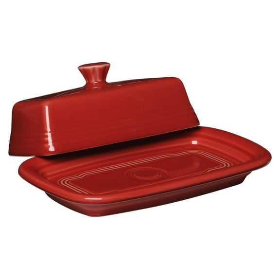 Covered Butter Dish, X-Large, Scarlet