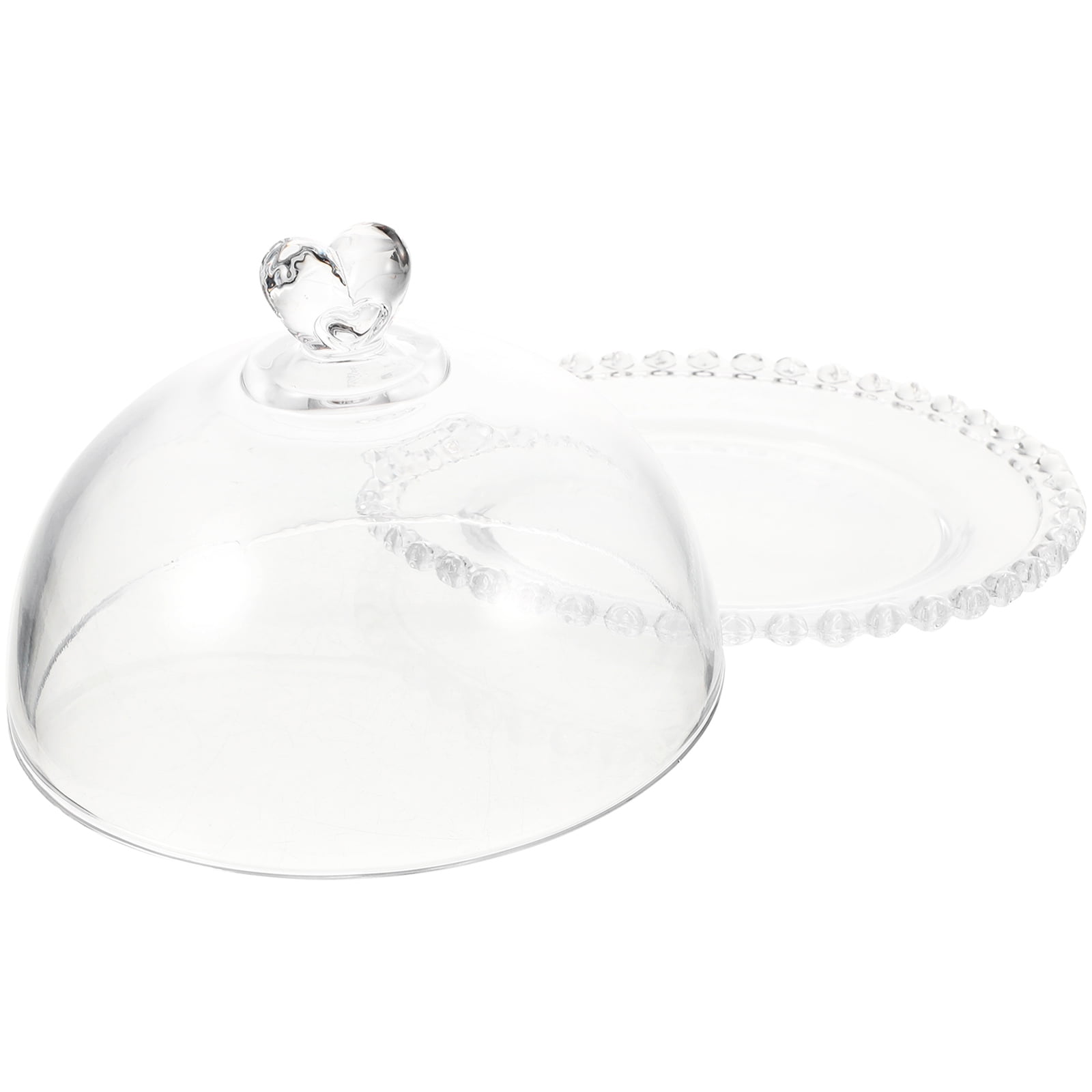 Covered Cake Pan Multifunction Plate Food Protective Dessert Glass for