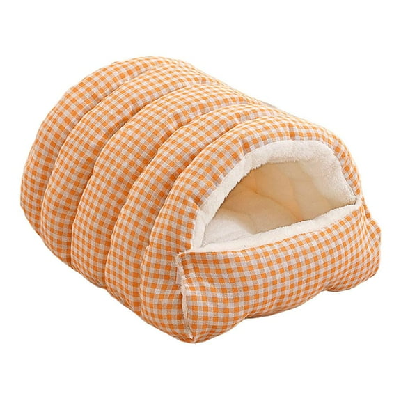 Covered Cat Bed,Removable Plaid Enclosed Nest,Portable Pet Cave With Soft Cushion And Breathable Fabric,Shelter With Washable Design,Cat Sleeping Nest For Sofa Bed Floor,for Pets Lovers