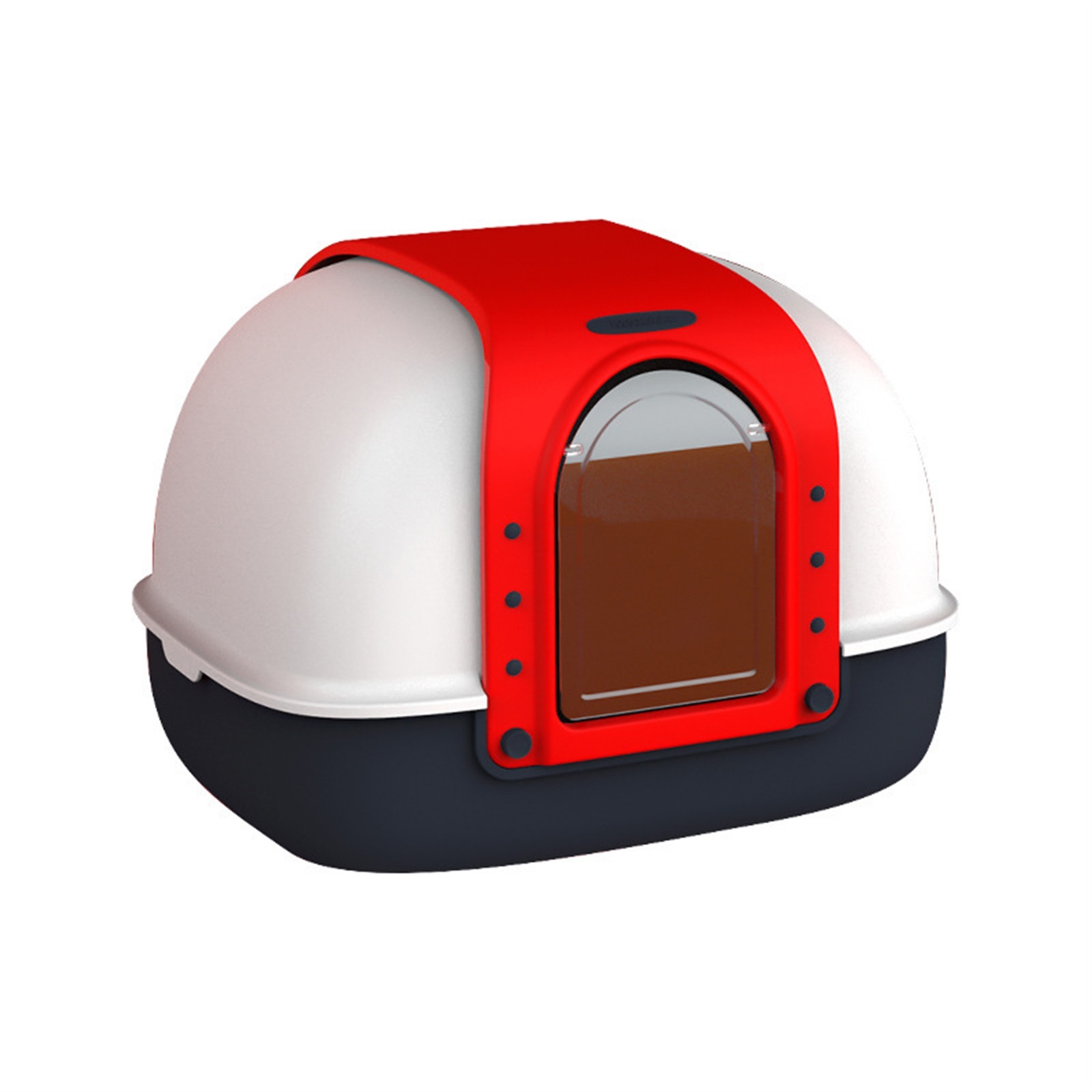 Covered Cat Litter Box for Indoor Cats, Anti-Splashing Large Enclosed Litter Box Easy Clean, and Assemble, Include Scoop and Mat