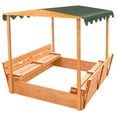 thumbnail image 1 of Badger Basket Covered Convertible Cedar Sandbox with Canopy and Two Bench Seats, 1 of 11