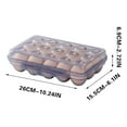 thumbnail image 1 of Covered Egg Holders for Refrigerator, Plastic Storage Container/ Deviled Egg Tray Carrier with Lid, Stackable Egg Storage with Safety Buckle, Fits 15 Eggs, 1 of 4