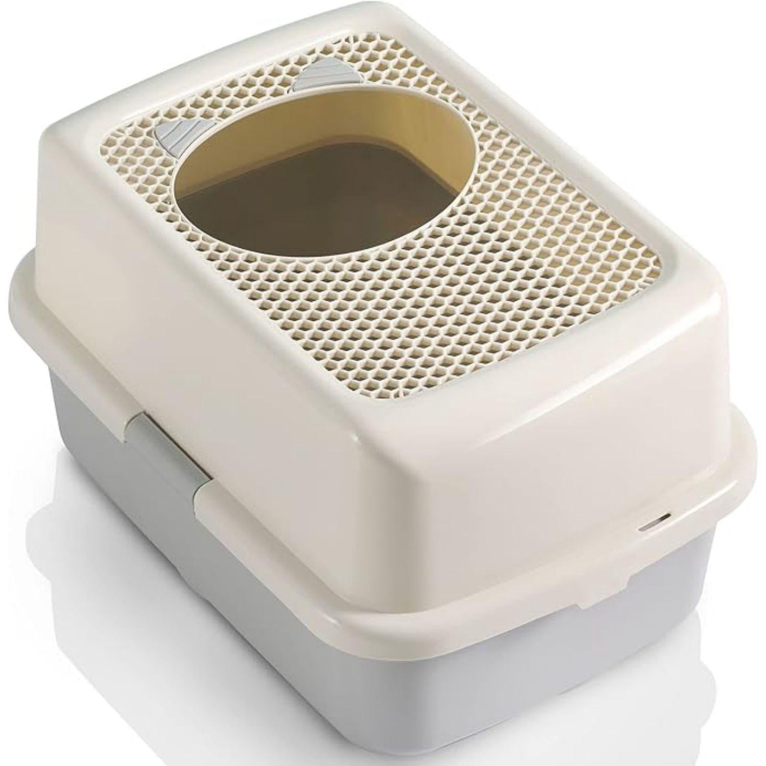 Covered Litter Box for Cats – Enclosed Design with Odor Control, No Mess, Easy Clean, Large Size for Multiple Cats