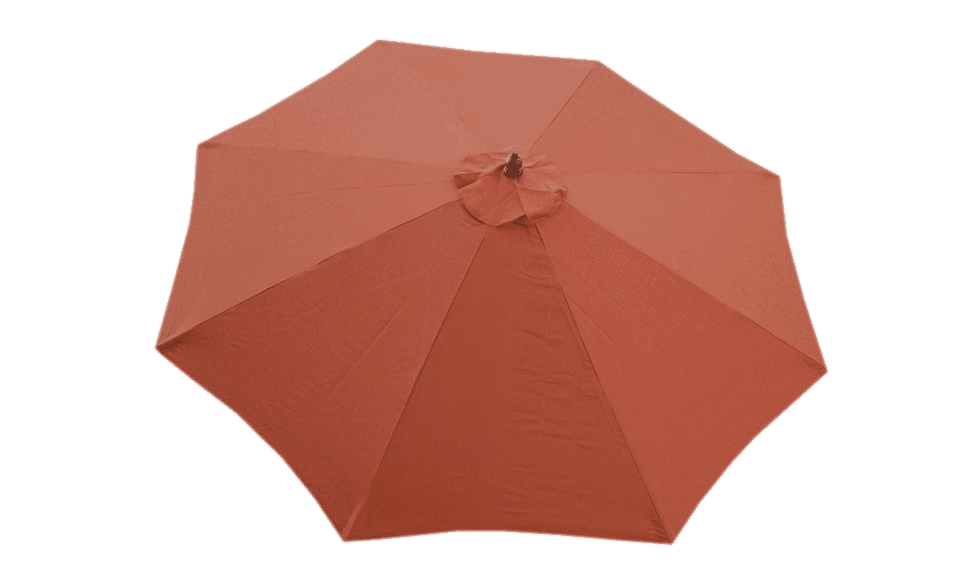 Covered Living 10ft Market Patio Umbrella Replacement Cover Canopy 8 Ribs Terracotta Color