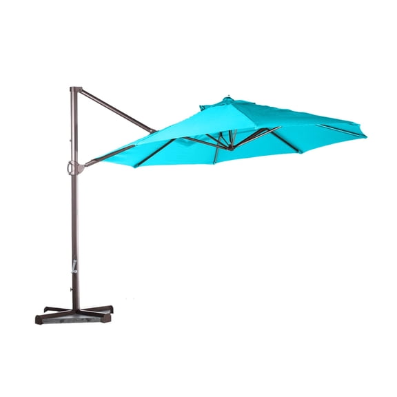 Covered Living 11ft Cantilever Supported Bar Umbrella 8 Rib Replacement Canopy Aruba Turquiose