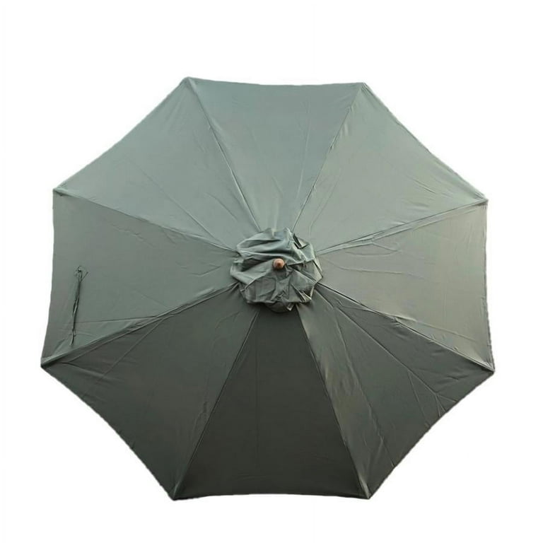 Covered Living 11ft Market Patio Umbrella 8 Rib Replacement Canopy in Sage Green Covered Living 11ft Market Patio Umbrella 8 Rib Replacement Canopy in Sage Green