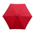 thumbnail image 1 of Covered Living 9ft Umbrella Replacement Canopy 6 Ribs in Red (Canopy Only), 1 of 7